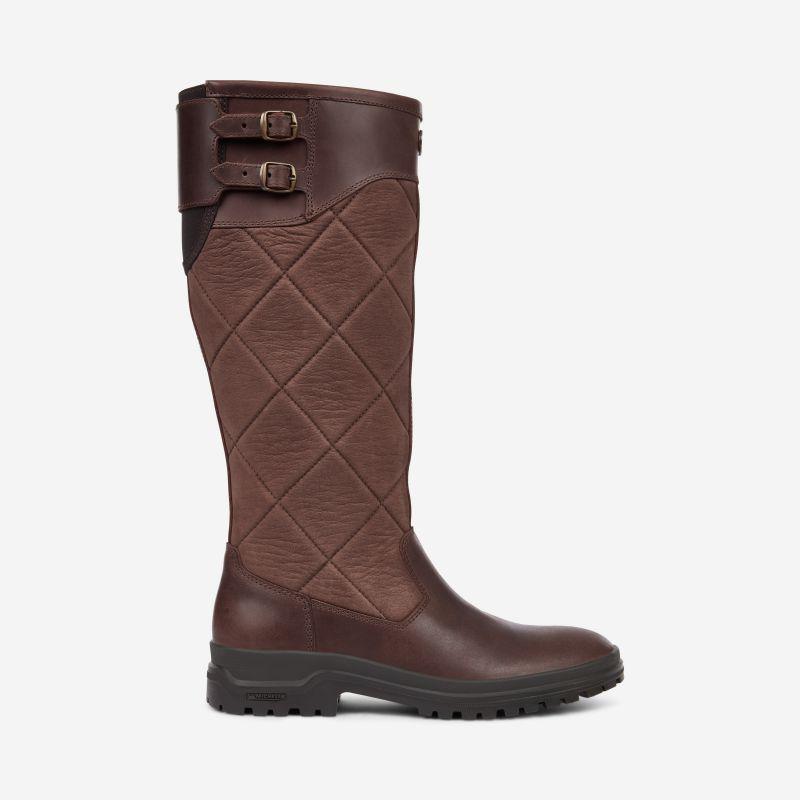 Le Chameau Jameson Quilted LCX Waterproof Ladies Boot - Caramel - William Powell
