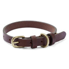 Le Chameau Leather Dog Collar - Marron Fonce - William Powell