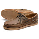 Loake Lymington Moccasin Deck Shoe - Brown Oiled Nubuck - William Powell