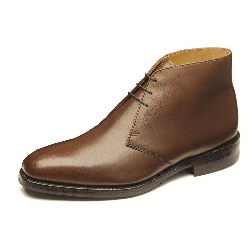 Loake Pimlico Leather Chukka Boot - Dark Brown - William Powell