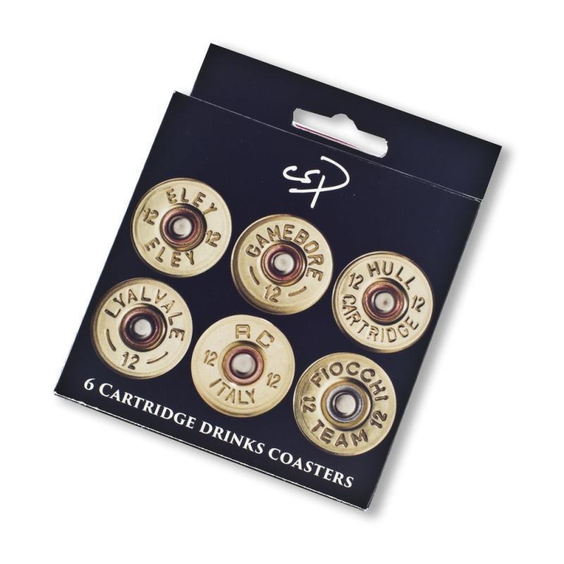 Mixed Shotgun Cartridge Drinks Coasters - Pack of 6 - William Powell