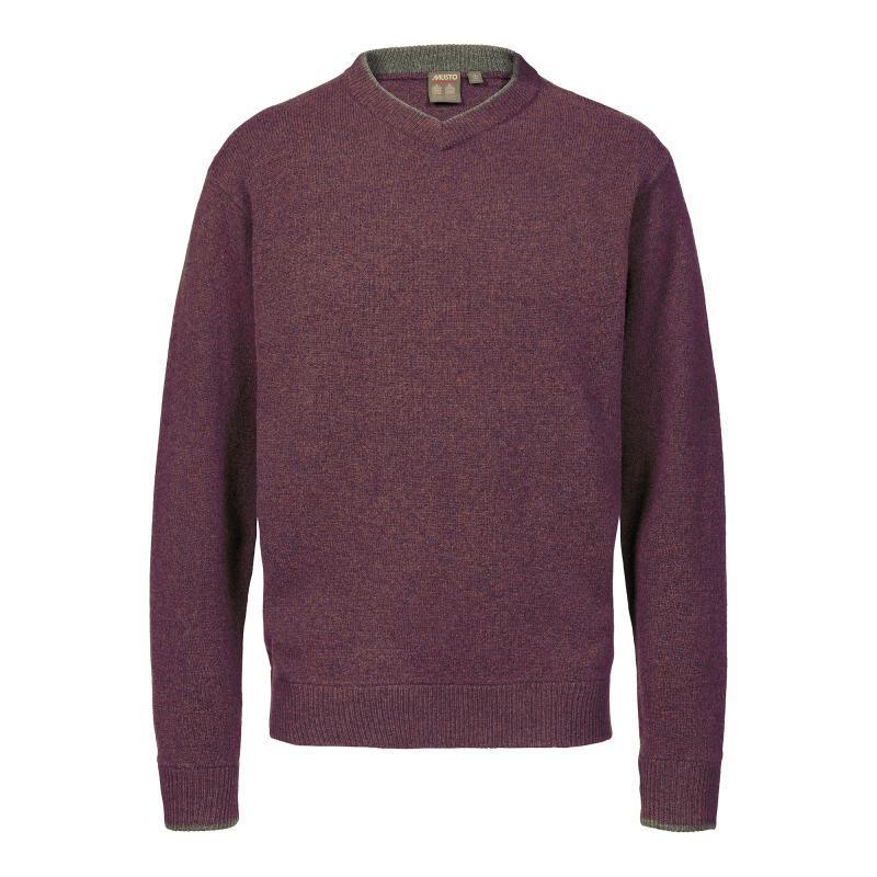 Musto Country V-Neck Mens Jumper - Fig - William Powell
