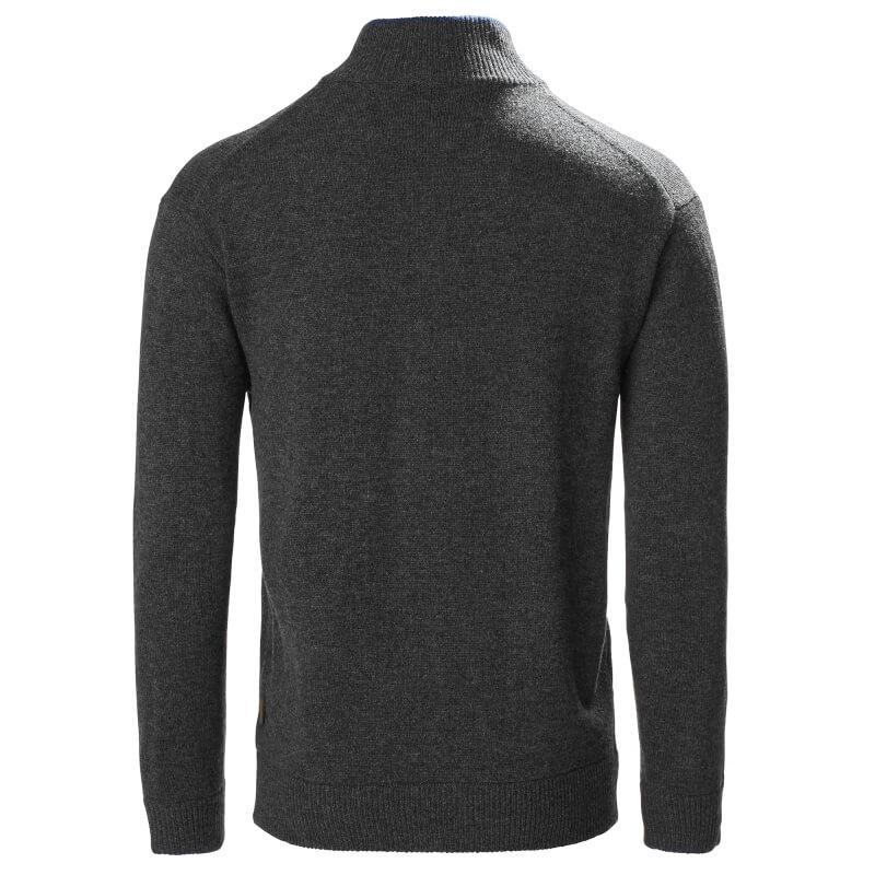 Musto Country Zip Neck Mens Jumper - Charcoal - William Powell