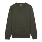 Musto Winter Merino V-Neck Jumper - Rifle Green - William Powell