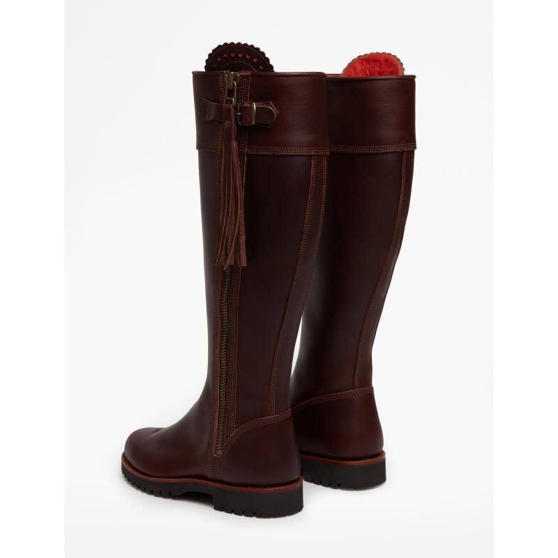 Penelope Chilvers Long Tassel Ladies Leather Boot - Conker - William Powell