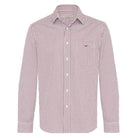 R.M.Williams Collins Check Shirt - Burgundy/White - William Powell