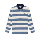 R.M.Williams Tweedale Mens Cotton Rugby Shirt - Blue/White - William Powell