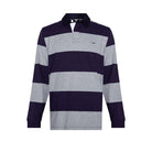 R.M.Williams Tweedale Mens Cotton Rugby Shirt - Navy/Grey - William Powell