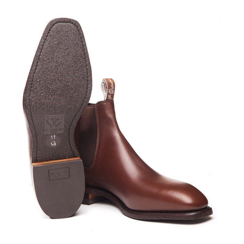 RM Williams Yearling Comfort Craftsman Boot - Dark Tan - William Powell