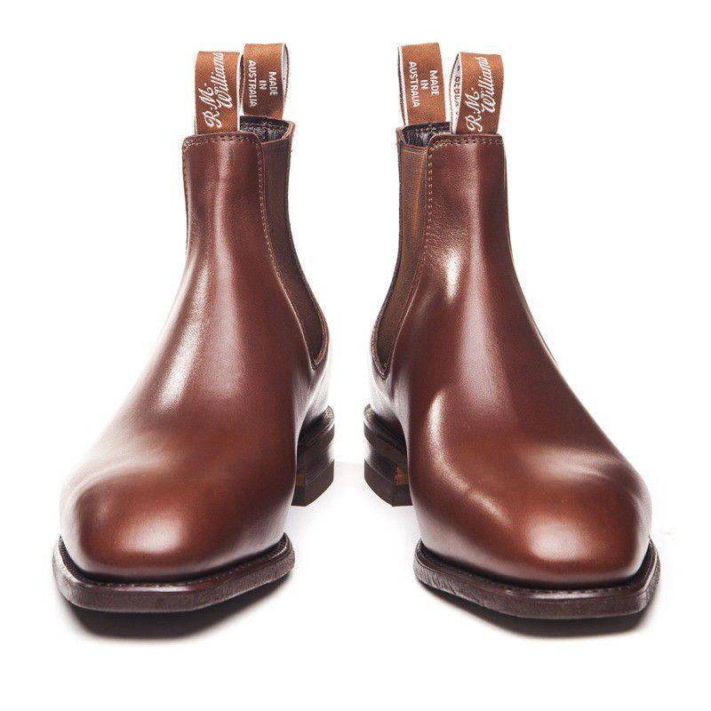 RM Williams Yearling Comfort Craftsman Boot - Dark Tan - William Powell