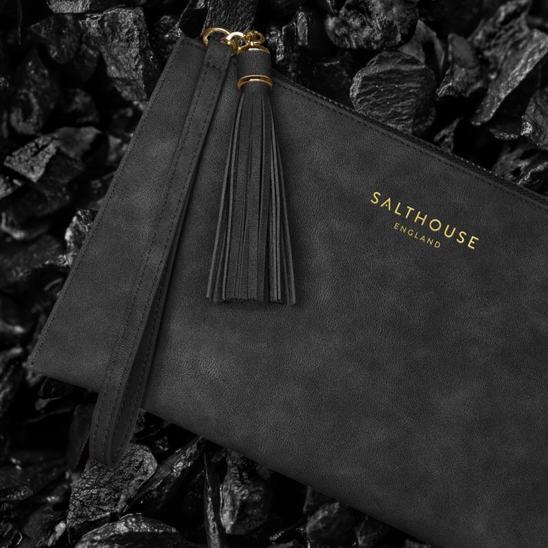 Salthouse England Serafina Ladies Clutch Bag - Black - William Powell