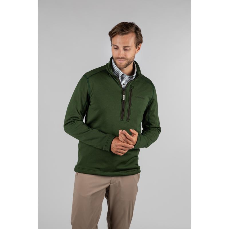 Schoffel Annan Technical 1/4 Zip Mens Top - Loden - William Powell