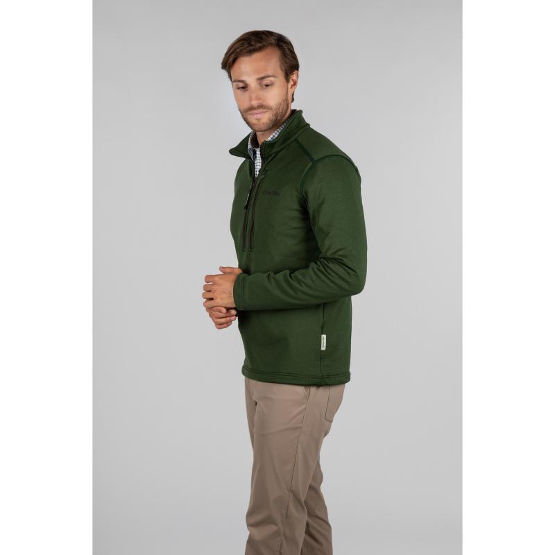 Schoffel Annan Technical 1/4 Zip Mens Top - Loden - William Powell