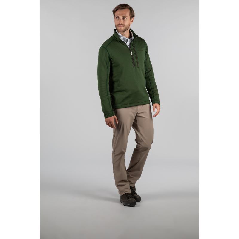 Schoffel Annan Technical 1/4 Zip Mens Top - Loden - William Powell