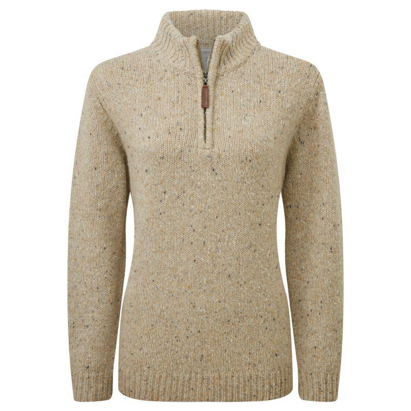 Schoffel Aviemore Alpaca Mix 1/4 Zip Ladies Jumper - Oat - William Powell