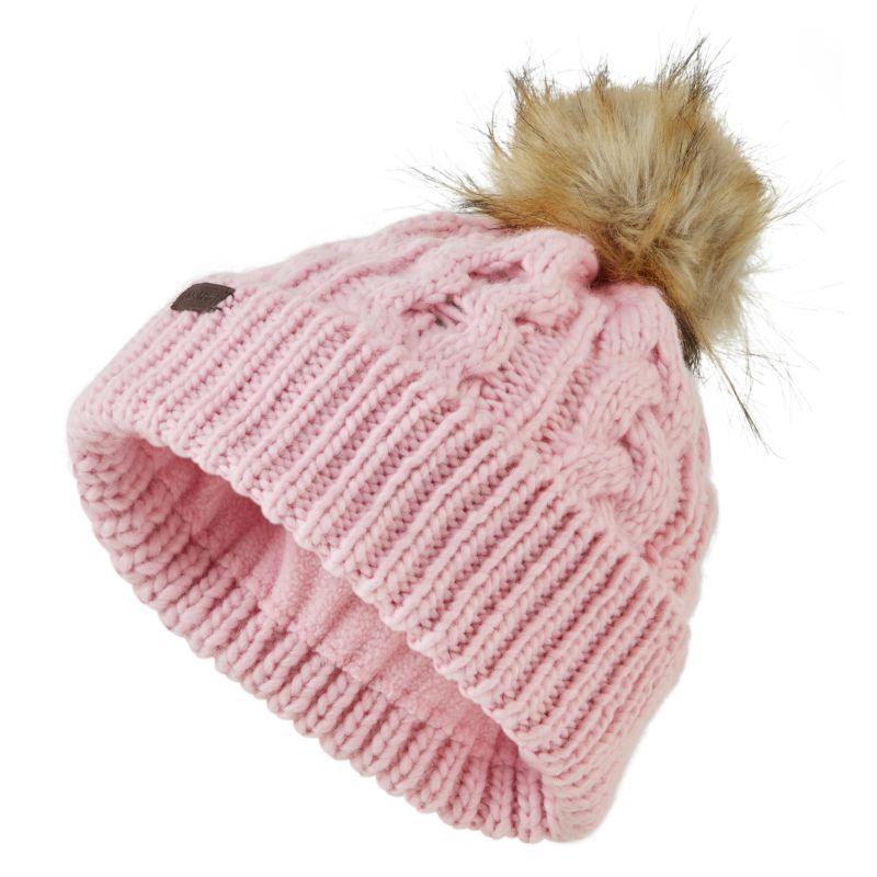 Schoffel Bakewell Ladies Bobble Hat - Pale Pink - William Powell