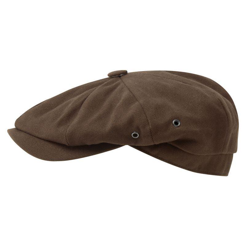 Schoffel Beeley Mens Bakerboy Cap - Dark Brown - William Powell