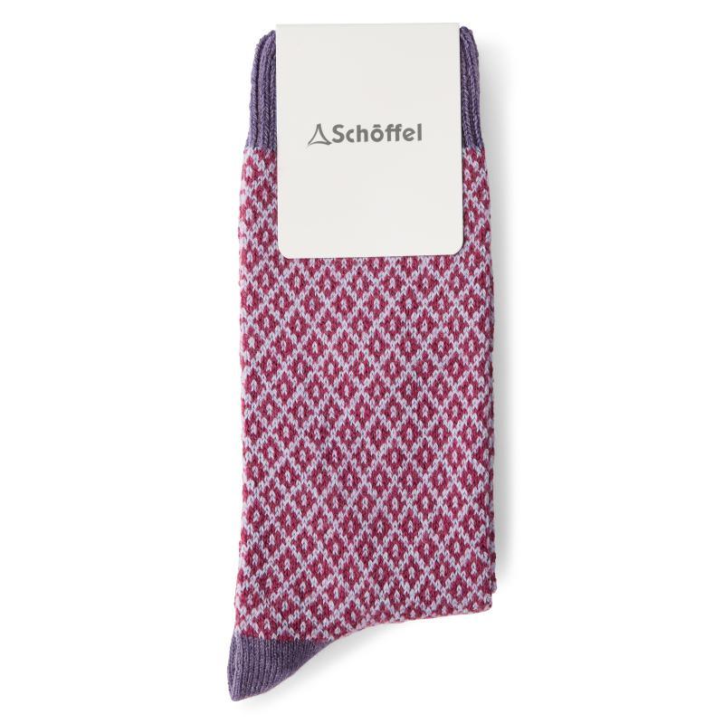 Schoffel Braemar Ladies Socks - Lavender (UK 4-7) - William Powell