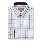 Schoffel Brancaster Mens Shirt - Blue/Pink Check - William Powell