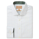 Schoffel Buckden Tailored Mens Shirt - Green/Navy/Brown - William Powell