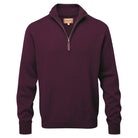 Schoffel Cotton Cashmere 1/4 Zip Jumper - Fig - William Powell