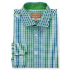 Schoffel Hebden Tailored Fit Mens Shirt - Mint/Mykonos - William Powell