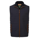 Schoffel Hybrid Mens Gilet - Navy - William Powell