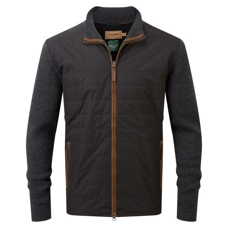 Schoffel Hybrid Mens Jacket - Charcoal - William Powell