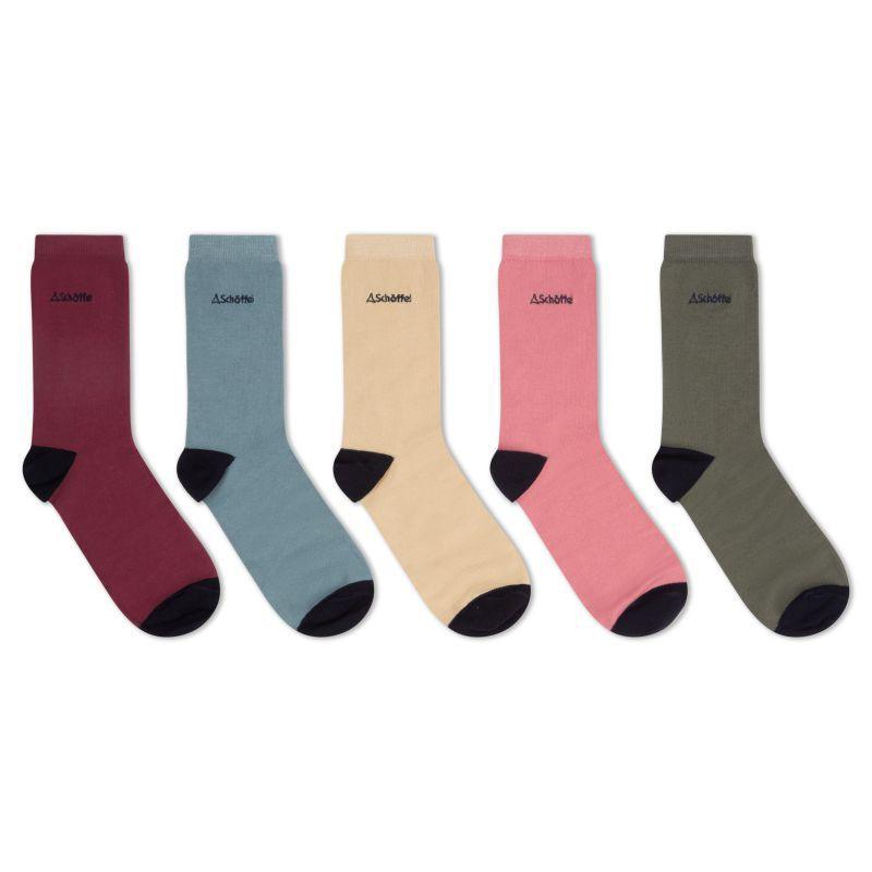 Schoffel Ladies Bamboo Socks (Box of 5) 4-7 UK - Oat Mix