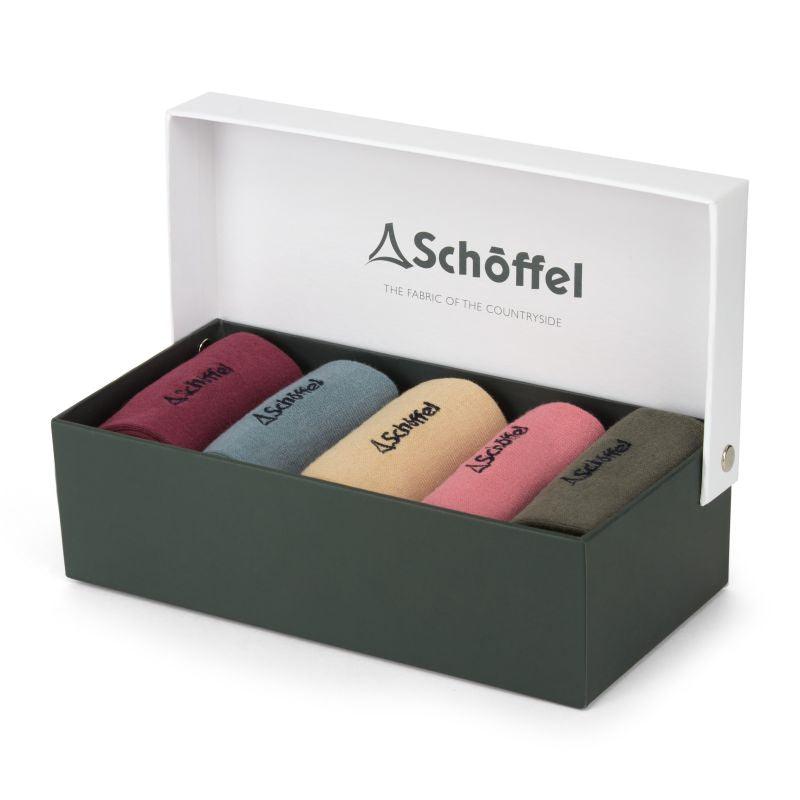 Schoffel Ladies Bamboo Socks (Box of 5) 4-7 UK - Oat Mix