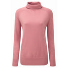 Schoffel Ladies Cotton Cashmere Turtle Neck Jumper - Rose - William Powell