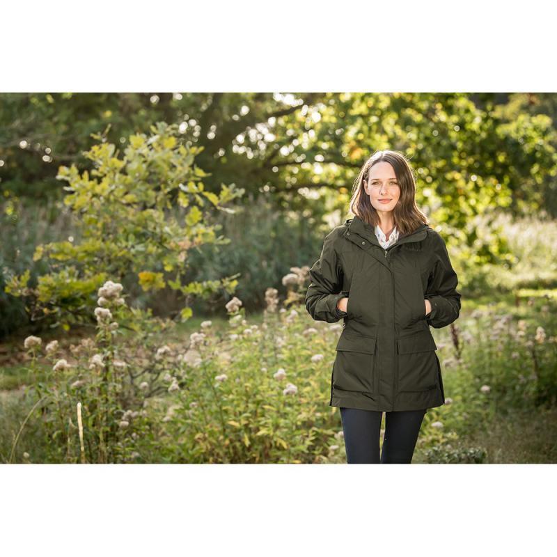 Schoffel Ladies Langham Coat - Dark Olive - William Powell