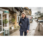 Schoffel Ladies Lilymere Tweed Jacket - Navy Herringbone Tweed - William Powell