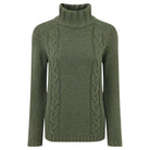 Schoffel Ladies Merino Cable Roll Neck Jumper - Grousemoor - William Powell