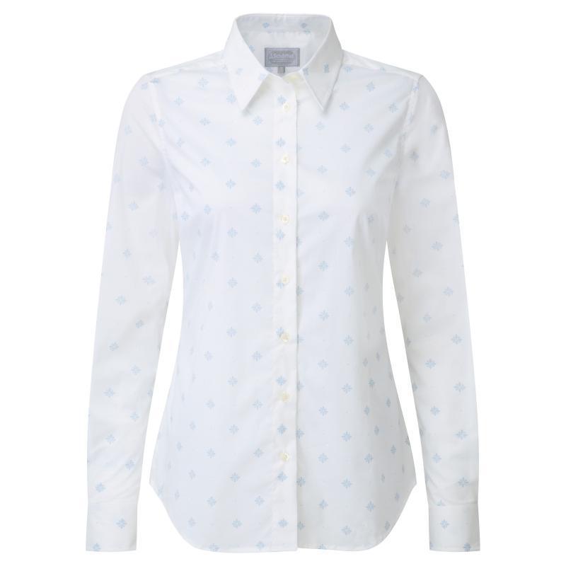 Schoffel Ladies Norfolk Shirt - Amalfi Bluebell - William Powell