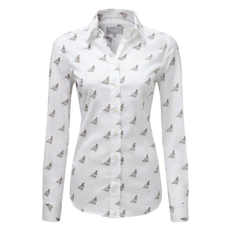 Schoffel Ladies Norfolk Shirt - Grey Ptarmigan - William Powell