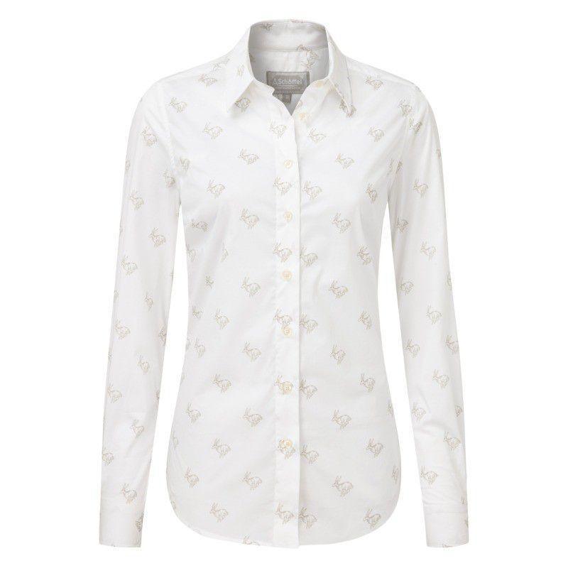 Schoffel Ladies Norfolk Shirt - Marble Hare - William Powell