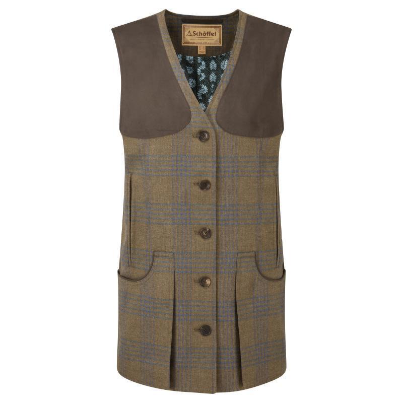 Schoffel Ladies Tweed Shooting Vest - Iona Tweed - William Powell