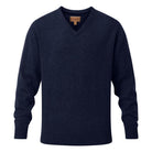 Schoffel Lambswool V Neck Jumper - Navy - William Powell