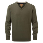 Schoffel Lambswool V Neck Mens Jumper - MossSchoffel Lambswool V Neck Mens Jumper - Moss - William Powell