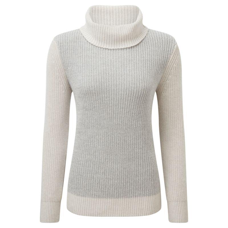 Schoffel Lowes Ladies Roll Neck Jumper - Ivory/Silver - William Powell