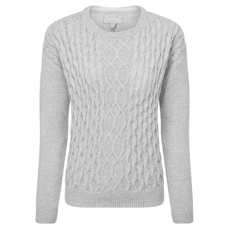 Schoffel Maree Ladies Crew Neck Jumper - Silver - William Powell