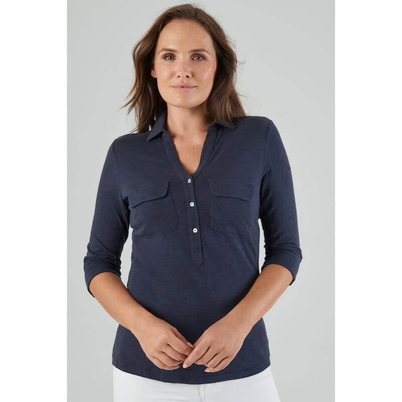 Schoffel Marina Jersey Ladies Shirt - Navy - William Powell