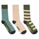 Schoffel Mens Bamboo Socks (Box of 3) 7-11 UK - Cedar Stripe - William Powell