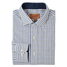 Schoffel Milton Tailored Fit Mens Shirt - Racing Green/ Navy Check - William Powell