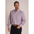 Schoffel Morston Shirt - Navy/Pink Micro - William Powell