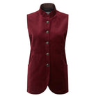 Schoffel Nehru Ladies Waistcoat - Ruby - William Powell