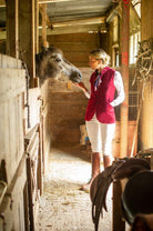 Schoffel Nehru Ladies Waistcoat - Ruby - William Powell