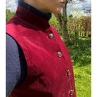 Schoffel Nehru Ladies Waistcoat - Ruby - William Powell