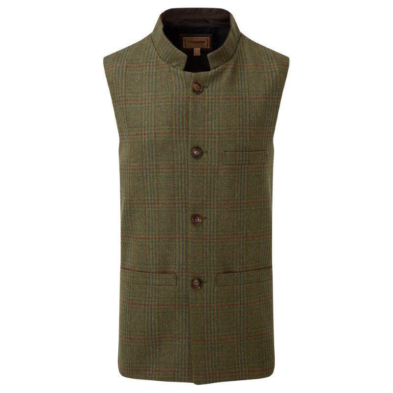 Schoffel Nehru Tweed Waistcoat - Buckingham Tweed - William Powell